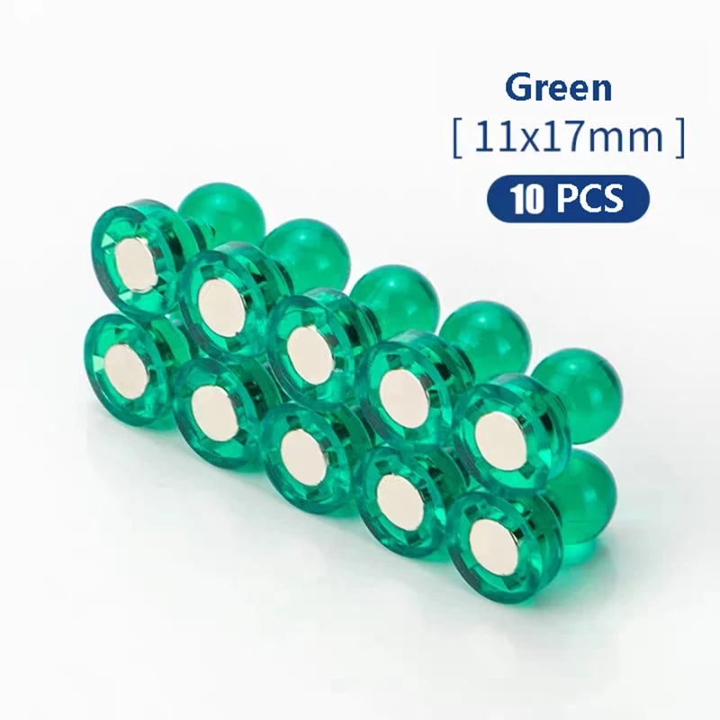 10 Pcs Push Pin Magnet Pushpin Office Pushpin Strong Neodymium Cone Magnet Super Refrigerator Sticker Magnetic Pushpin