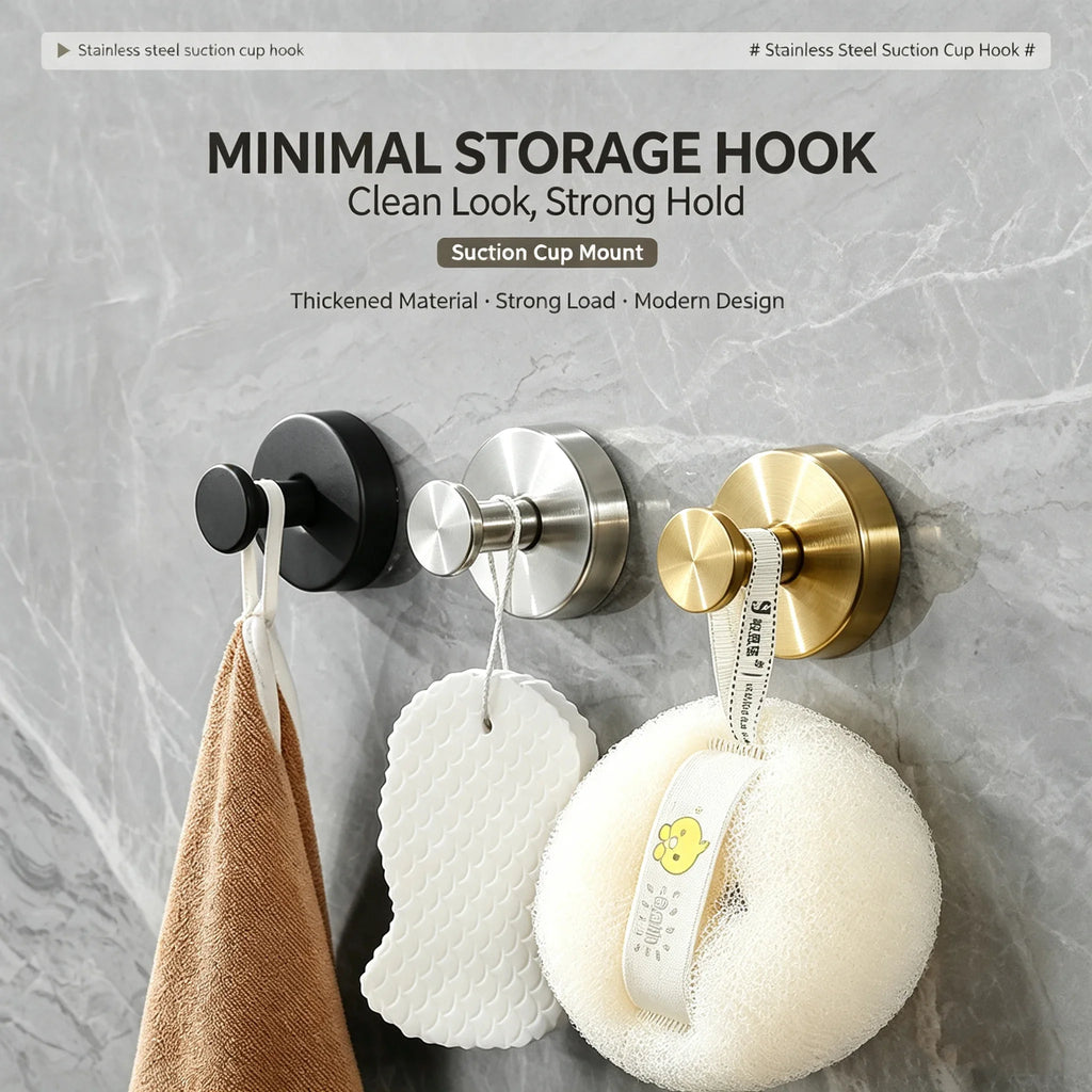 1/4pcs Vacuum Suction Cup Hooks Punch Free Bath Sucker Hook Wall Hook Hanger Glass Kitchen Bathroom Hooks for Towel Handbag