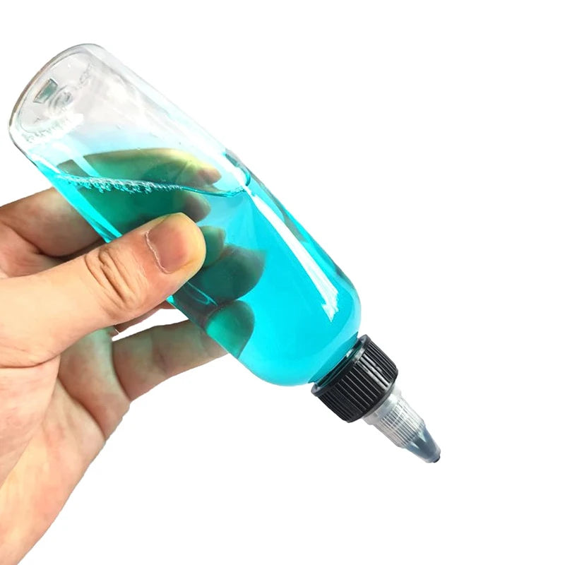 30Pcs 30ml-250ml Plastic Squeeze Bottles Refillable Pointy Bottle Clear With Twist Cap Swivel Mouth Tip for Crafts and More