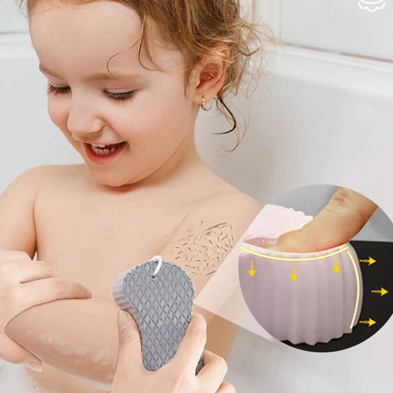 1 pcs Magic Sponge Children Bath Sponge Body Dead Skin Remover Exfoliating Massager Cleaning Shower Brush Peeling Sponge