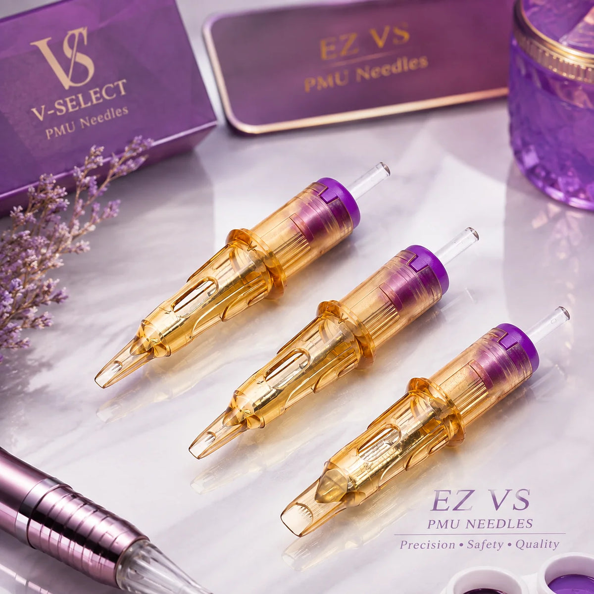 EZ Cartridge Tattoo Needles PMU SMP V Select  Micropigmentation Permanent Make-Up Eyelinver Lips Eyebrows Microblading