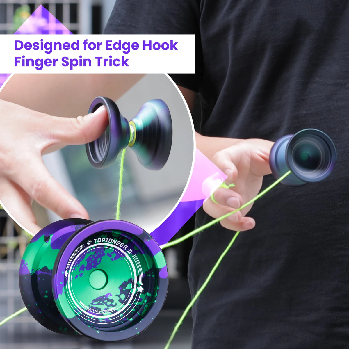 MAGICYOYO V12 Professional Yoyo for Advanced Player, Dual Function Yoyo for Kids Beginner