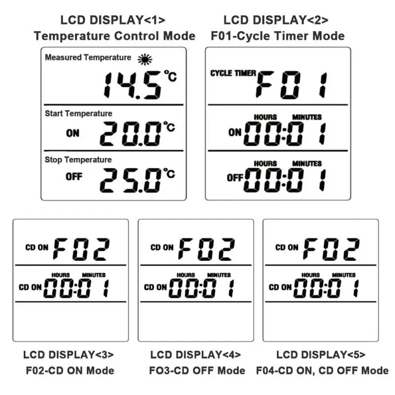 Timer Constant Temperature Control Socket 220V Temperature Controller Socket With temperature Probe Sensor Heating Cooling