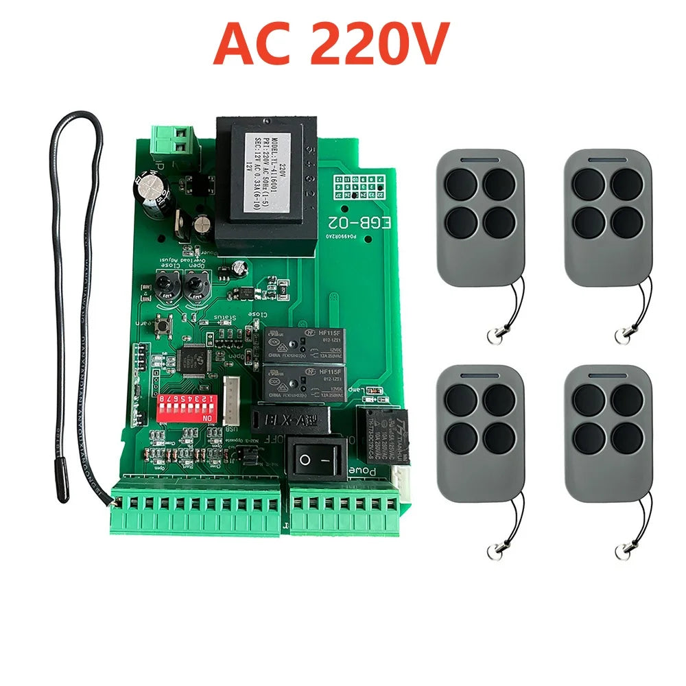 Universal AC110/220V Electric Sliding Gate Opener Control Board Automatic Sliding Gate Door Motor Engine Controller PCB Panel