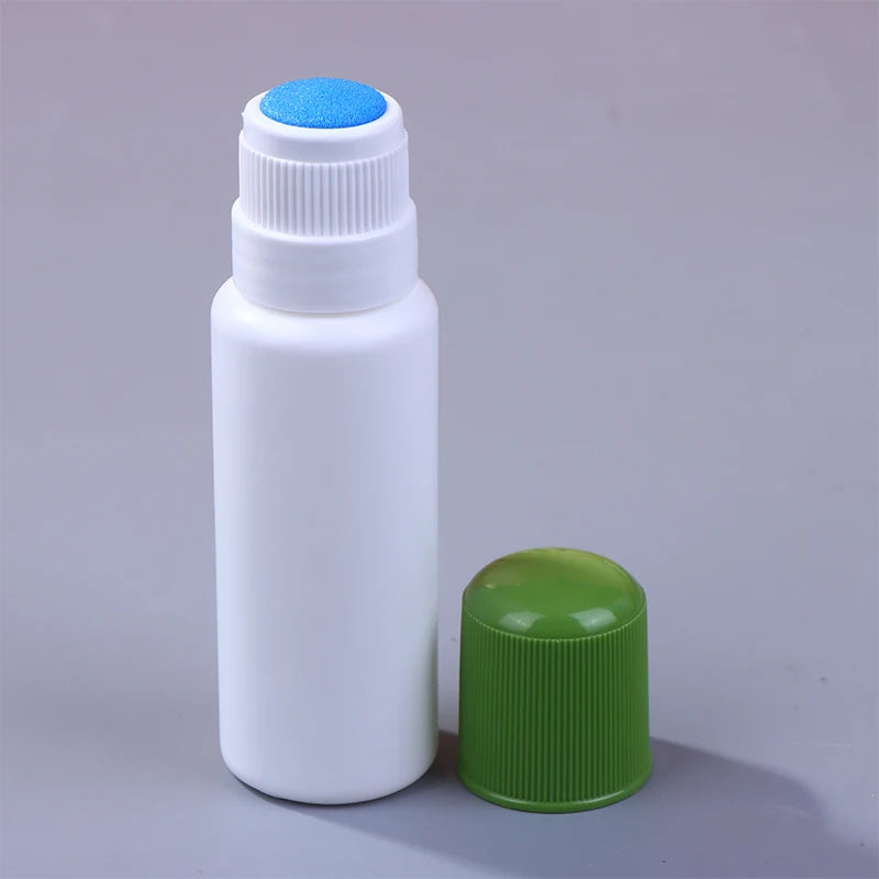 50ML Empty Smudge Bottle Liquid Applicator Sponge Head Soreness Liquid Bottle For Daub Filling Liniment Medicine