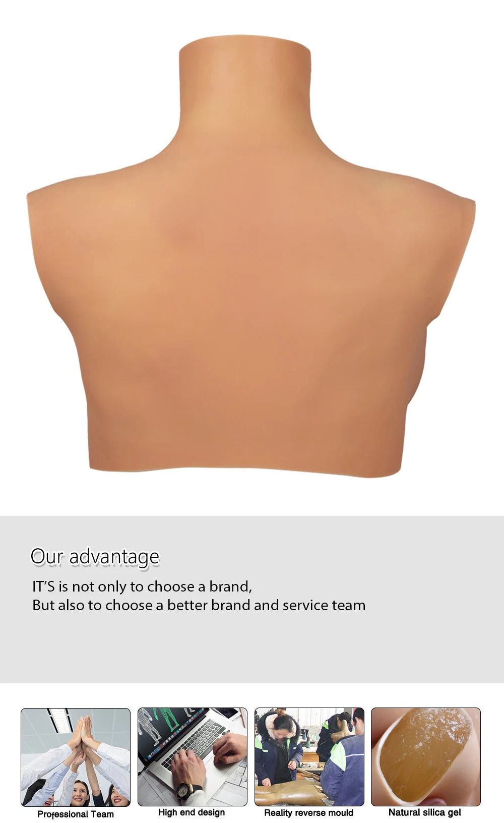 Crossdresser Silicone Fake women body Boobs Breast Forms  Lightweight version Thin version cosplay Drag queen Cross dressing