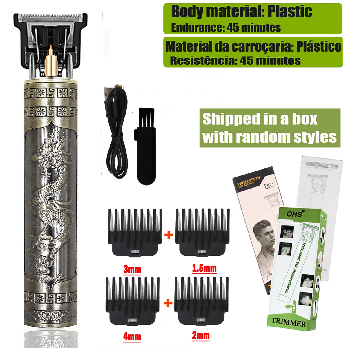 T9 Hair Clipper Repair Beard Shaving Body Hair Trimmer Electric Machine Men Haircut Machine 0mm Barber Shaver