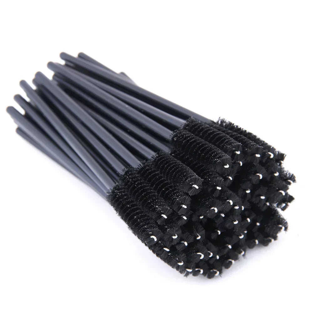50Pcs Disposable Eyelash Spooler Brushes Multipurpose Eyebrow And Lash Extension DIY Beauty Accessory