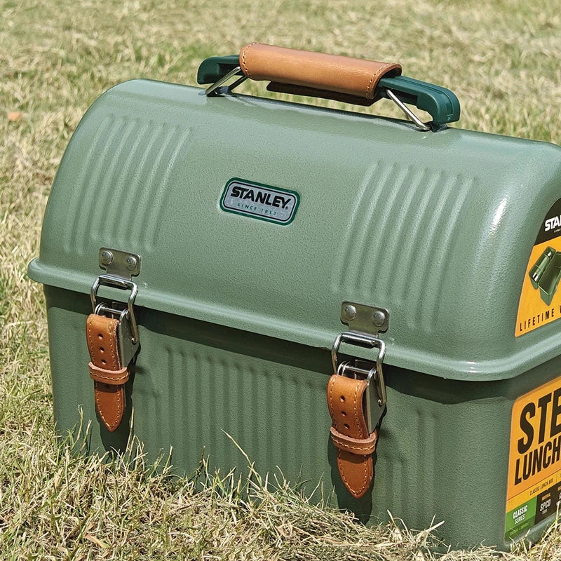 For Stanley Lunch Box 9.4L Accessories Set Handle Cowhide Cover Ultralight Aluminum Alloy Table Top Hanging Rack Felt Lining