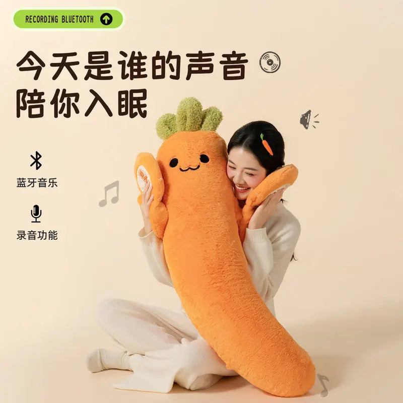 Okya Carrot King Sleep Pillow Graphene Heated Percussion Hug Pillow Three Adjustable Temp Settings  Kids Sleep Aid Bed Use