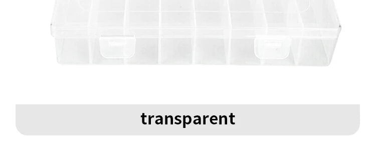 24 Grid Transparent Storage Boxes Hardware Buttons Fishing Jewellery Accessories Packaging Boxes Stationery Storage Boxes