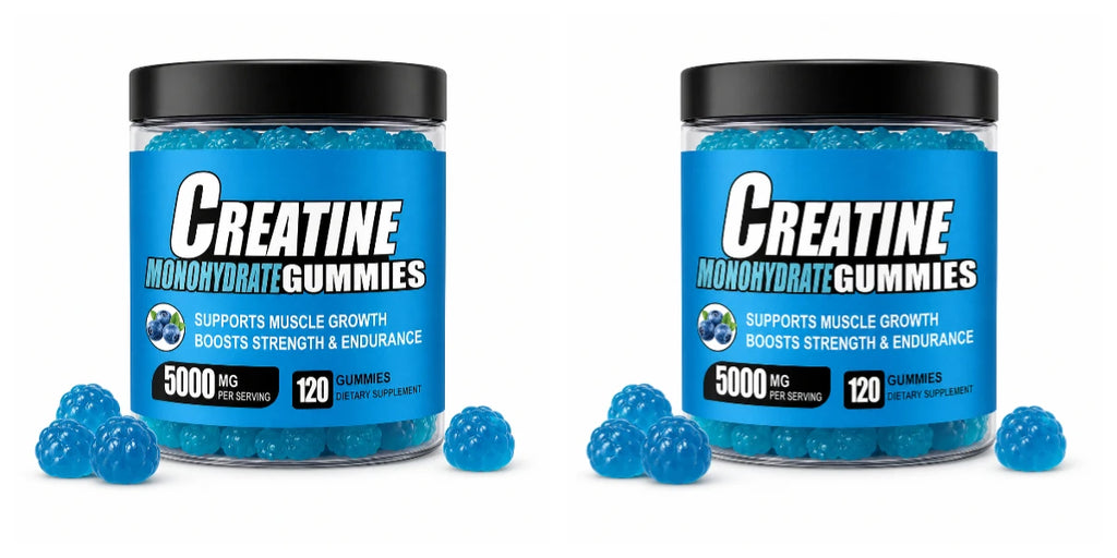 Creatine Monohydrate Gummies 5000mg Per Serving, 120 Gummies for Muscle Strength, Endurance & Energy, Dietary Supplement