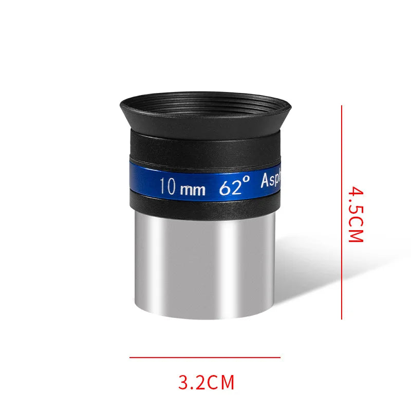 10mm 25mm Astronomical Telescope Eyepiece 1.25 Inches With Eye Mask Physical Aperture 10mm 25mm DIY