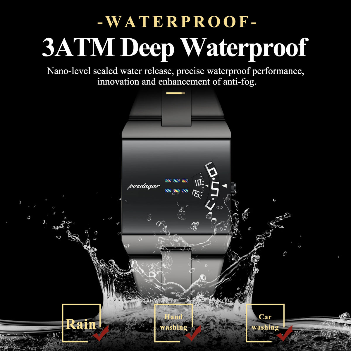 POEDAGAR Original Business Men Clock Stainless Steel Waterproof Elegant Man Wristwatch Quartz Casual Fashion Men's Watches Reloj