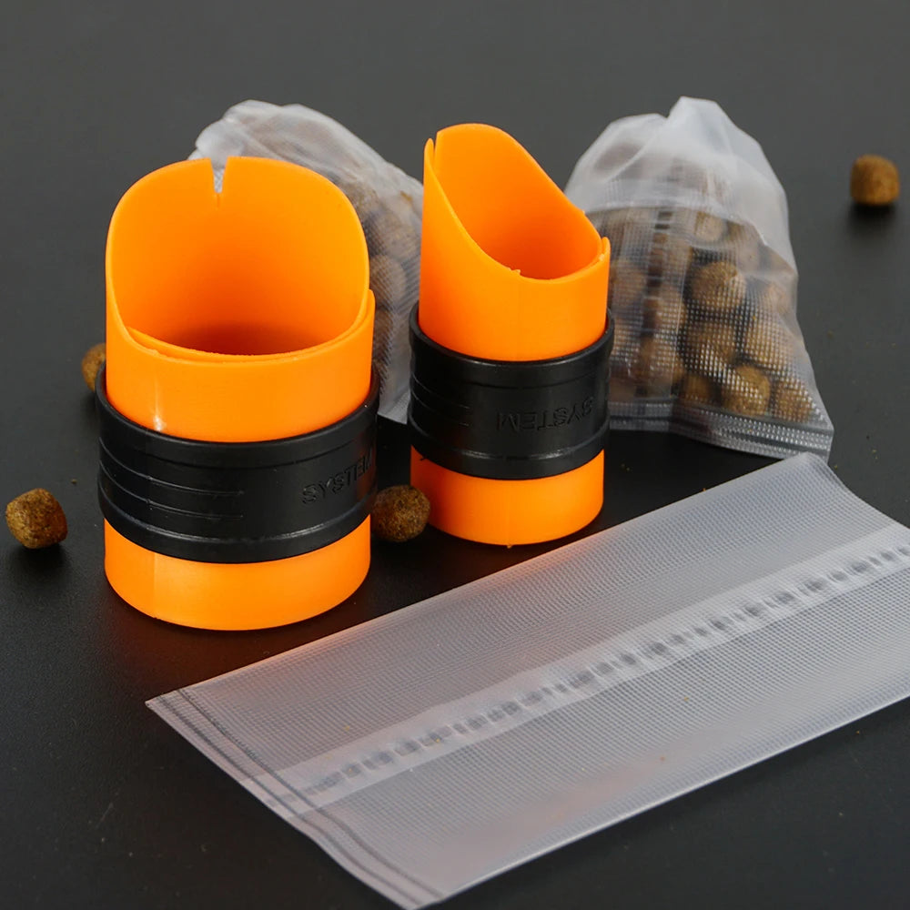Hirisi Carp Fishing Accessories PVA Bag Loading System Baiting Tool for Solid Bags Fast Melting Mesh P211