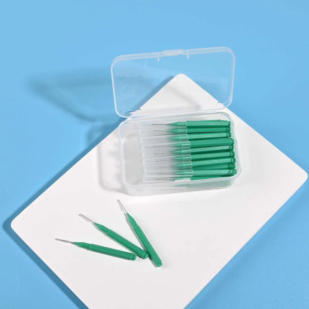 0.6-1.5mm Interdental Brushes Health Care Tooth Push-Pull Removes Food And Plaque Better Teeth Oral Hygiene Tool 30Pcs/ Box