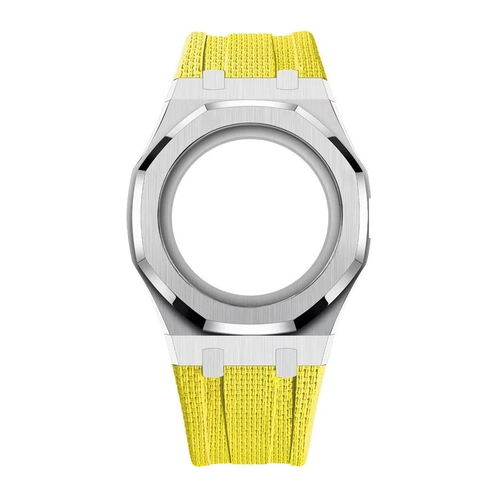 Luxury Stainless Steel Case+Stainless Steel Strap Modification kit Pocket Changer To Wristwatch For Royal POP