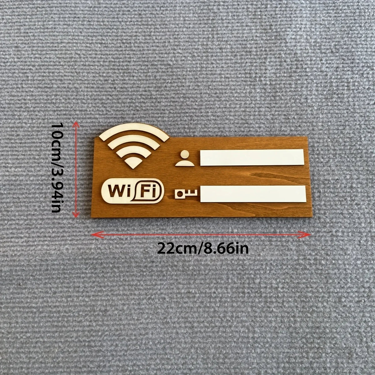 1pc Vintage Wooden WiFi Indicator Sign- Wall-Mounted Wireless Network Password Display, Decorative Home Accessory for Indoor Use