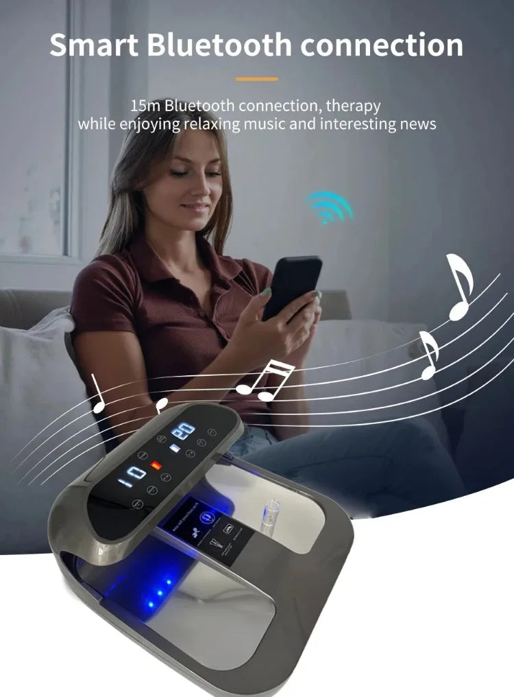 Plus P90 P100 PEMF Terahertz Therapy Foot Spa Remote Control Wireless PEMF Massager Health Care