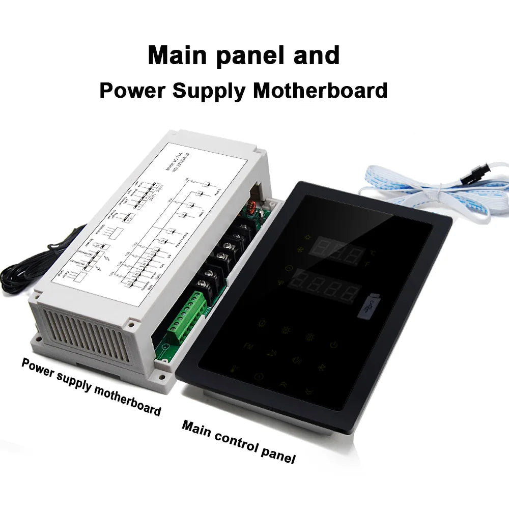 WIFI Music Bluetooth Sauna Heater Control Kit for Multifunctional 220V/380V Switch Panel Work Sauna Room Temperature Adjustment