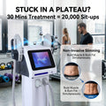 6500W 200HZ Body Sculpting Machine with Rollers, Electromagnetic Muscle Stimulation Massager for Weight Loss and Slimming