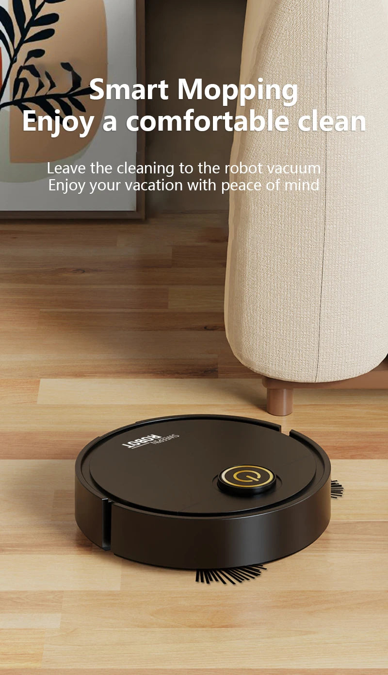 3-in-1 Automatic Sweeping Robot Sweep Vacuum Cleaner Mopping Floor USB Rechargeable Mini Cleaner Home Cleaning Machine