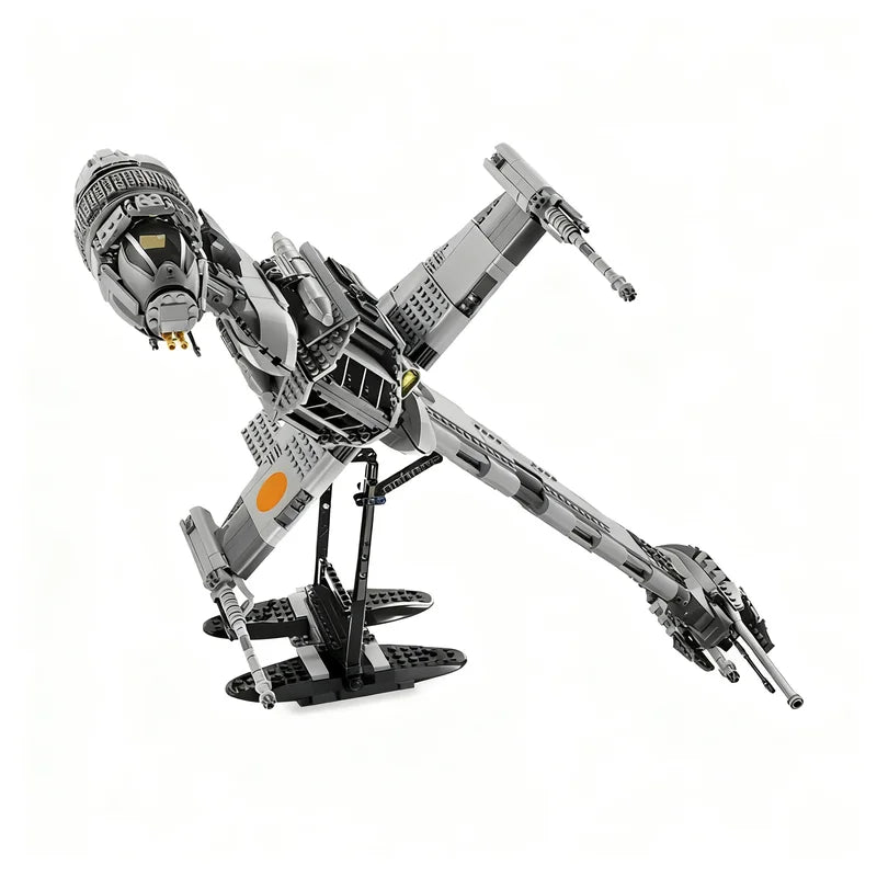 1487PCS MOC Space Battle Movie B Wing Starfighter Model Custom Puzzle DIY Creative Ideas Toy Birthday Gift Spaceship Series