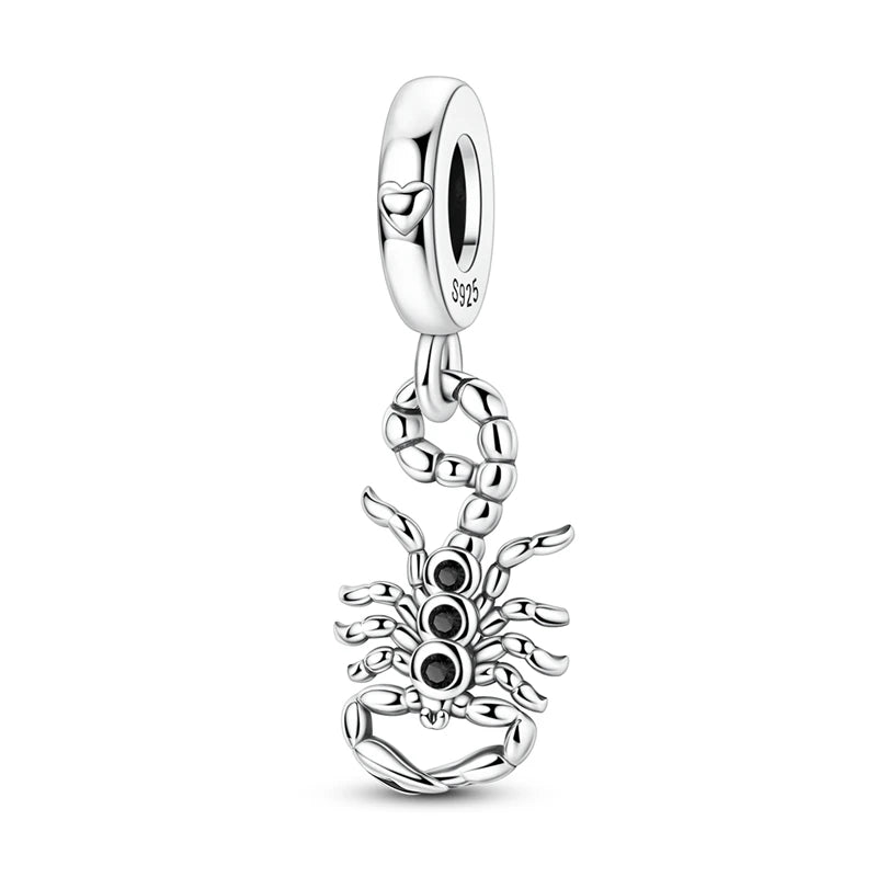 Beautiful 925 Sterling Silver Puppy Cat Swallow Raccoon Giraffe Animal Pendant Fit DIY Bracelet Necklace Package Jewelry Gifts