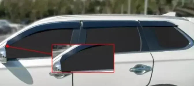 For Mitsubishi Outlander 2010 2011 2012, 2013 2014 2015 2016- 2020 Side Window Deflector Sun Rain Deflector Weather Shield JF
