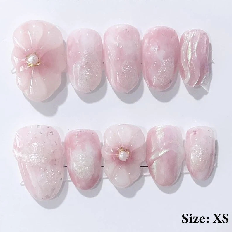 Punk Dragon Charms Press on Nail Artificial Long False Nails XS Black Dragons Goth Presson Tips Butterfly Fake Nail y2k Pressons