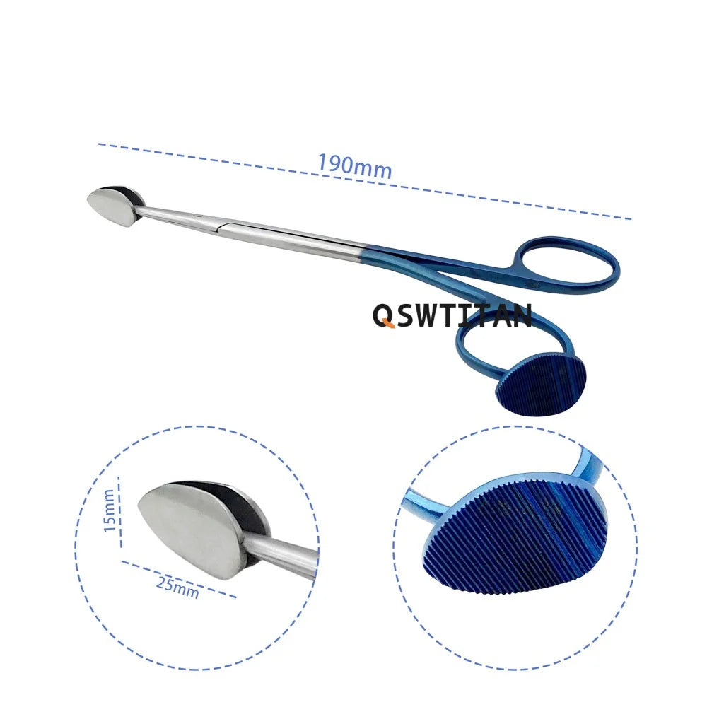 19cm Straight Trepsat Spoon Tip Separator Dissector Scissors for Plastic Surgery Precision Surgical Instruments