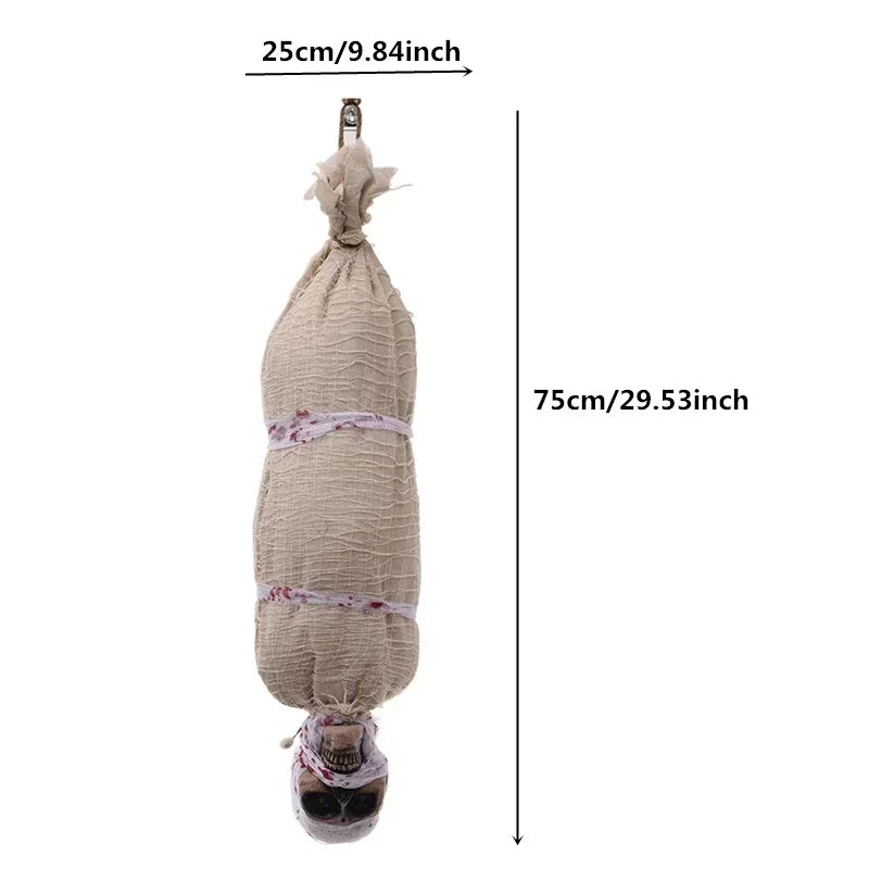 1PC Halloween Decoration Hanging Pumpkin Head Scream Sound Party Prop Haunted House Parties Home Decor Funny Electric Toys