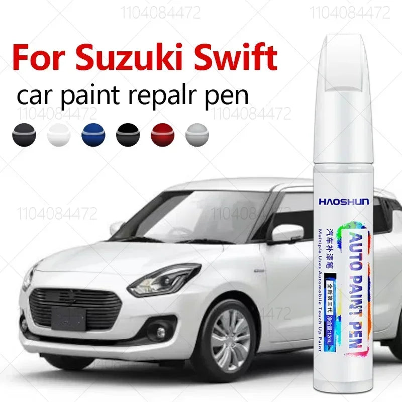 Paint Repair Pen Touch Up Scratch Remover DIY Auto Accessories Black White yellow For Maruti Suzuki Swift 2004-2025 ZC83 ZC33 WB