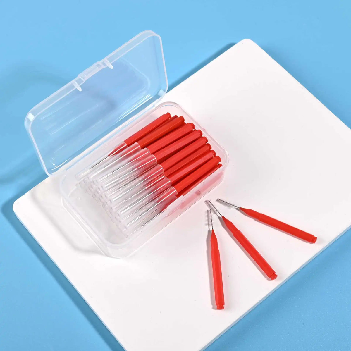 0.6-1.5mm Interdental Brushes Health Care Tooth Push-Pull Removes Food And Plaque Better Teeth Oral Hygiene Tool 30Pcs/ Box