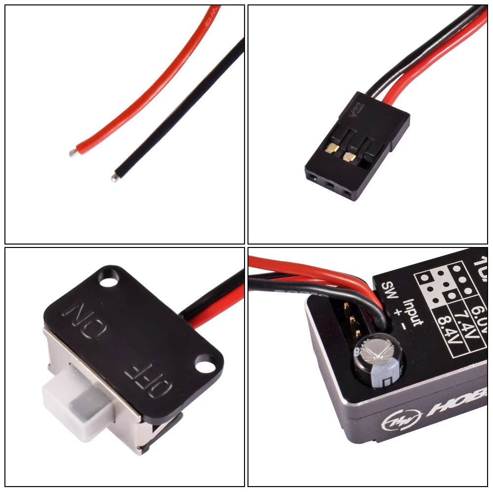 Hobbywing UBEC 10A Car Regulator Module IP67 2-6S 6/7.4/8.4V For RC Crawlers Trucks Car