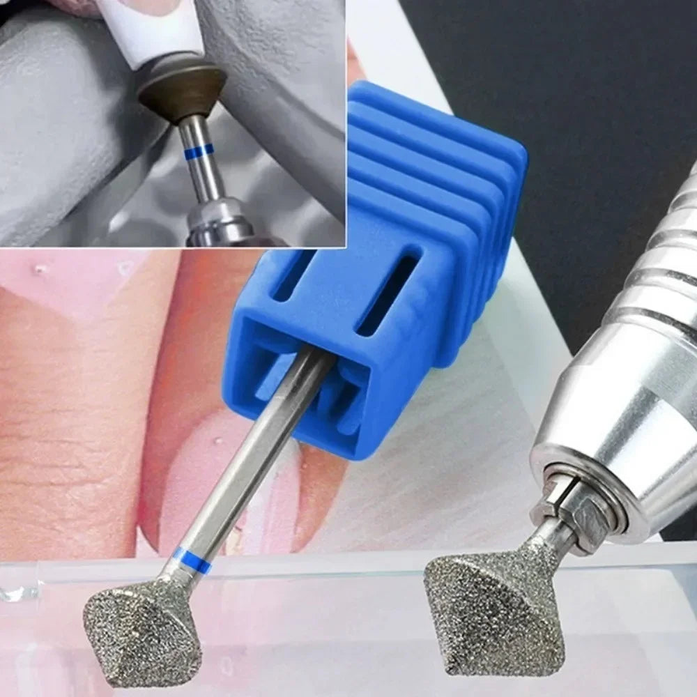 1Pcs Diamond Nail Drill Bits Rotary Cuticle Clean Burr 3/32" Manicure Bit Drill Machine Accessories 2028