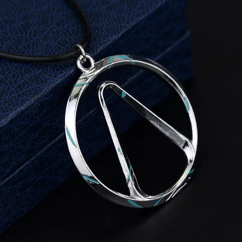 Game Jewelry Cosplay ATLAS Necklace Dahl Mordecai Lilith Roland Brick Claptrap Round Geometric Silver Color Wholesale