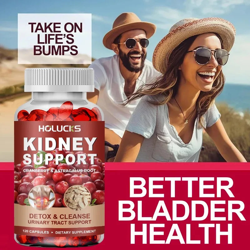 Kidney Cleanse & Detox Supplement, with Cranberry, Astragalus Root, for Kidney Restore, Support Bladder & Urinary Tract Health