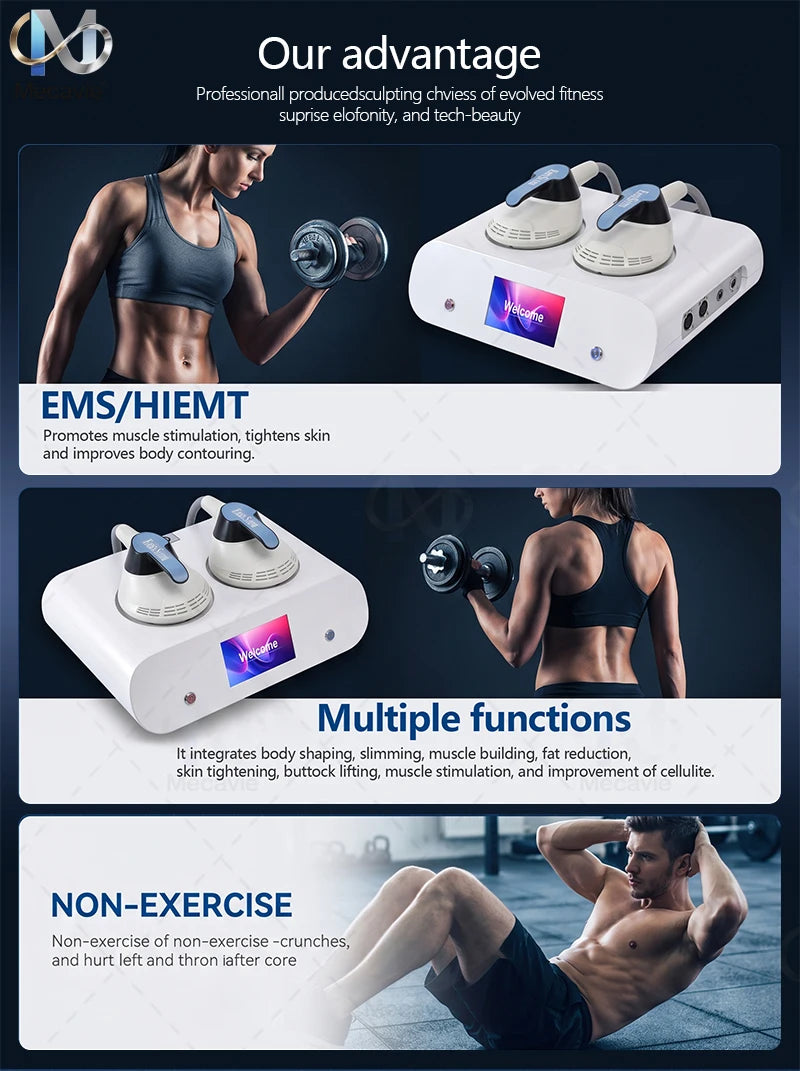 EMS Electromagnetic Hot Portable EMSnova Body Shaping Machine  Slimming Stimulation Fat Removal Muscle Building Portable Home