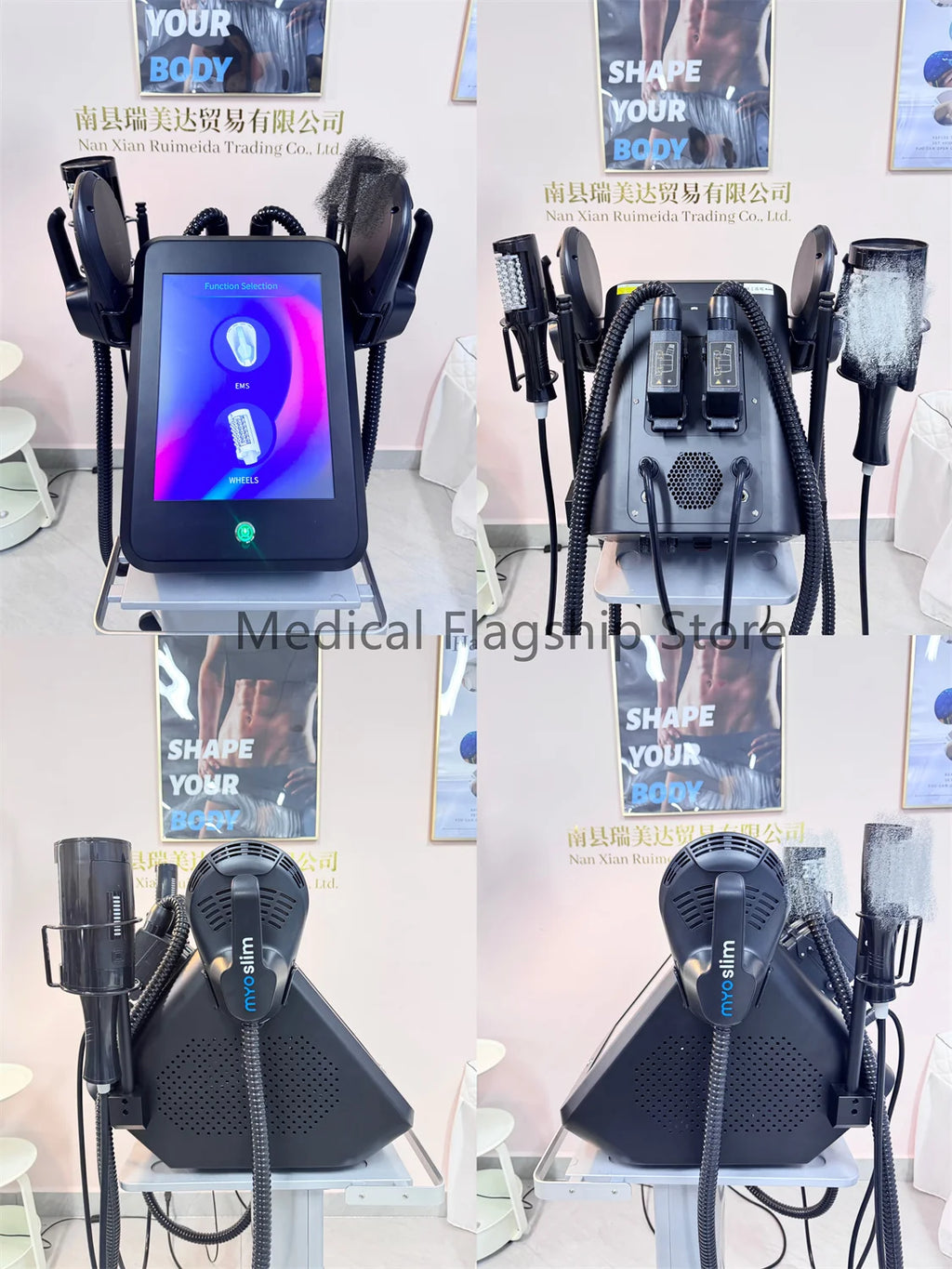 Professional EMS Inner Ball Roller Slimming Massager Machine 360 Rotating Cellulite Reduction Body Sculpting Skin Lifting