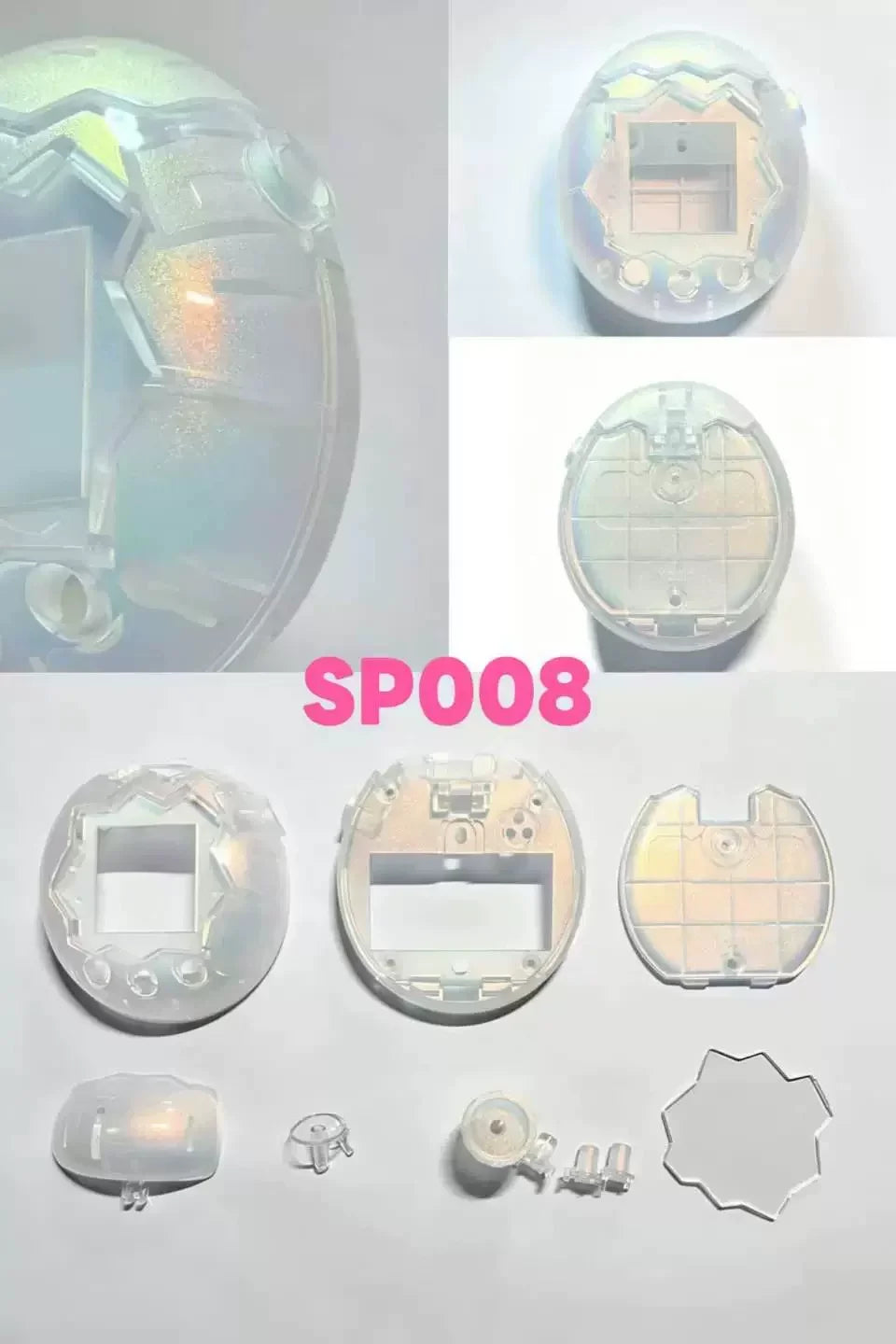 Tamagotchi Paradise Replacement Shell Spray Painted Transparent Protective Case For Electronic Virtual Pet Device
