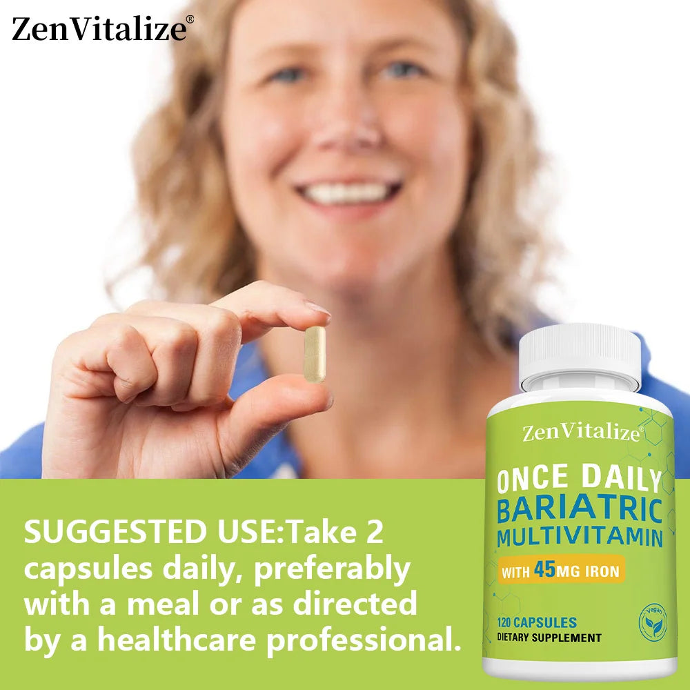 Once Daily Multivitamin Capsule with 45 Mg of Iron, Easily Absorbed, Dietary Supplements