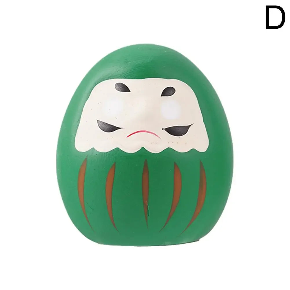 1pcs Japanese Ceramic Daruma Doll Crafts Lucky Charm Fortune Ornament Landscape Home Decor Miniature Accessories Gifts