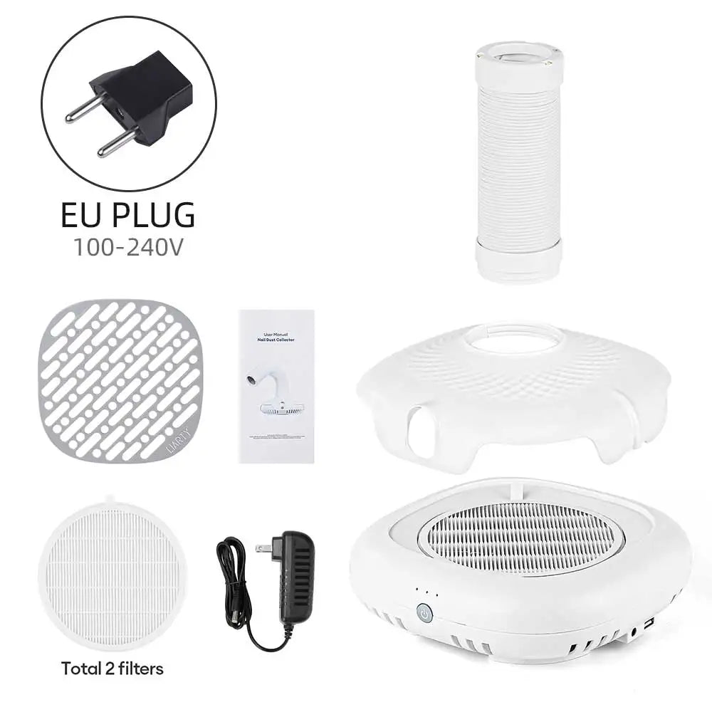 13000RPM Nail Dust Collector Vacuum Cleaner Manicure Machine Tools Strong Power Nail Art Tool Nail Vacuum Cleaner With Filter