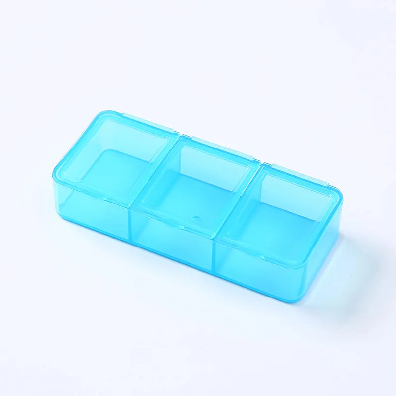 1 Day 3 Grids Rainbow Pill Medicine Box Tablet Medicine Organizer Health Storage Pill Box Holder Splitters With Printed Braille
