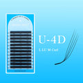 MASSCAKU 3D 4D 5D L/LU/M U-Shaped Eyelash Extensions Handmade Full Dense Clusters Makeup Products Natural Individual Lashes