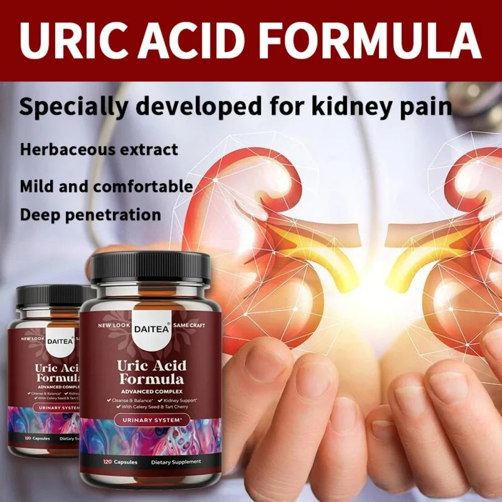 Uric Acid Formula - Kidney Cleanse Uric Acid Support, Joint Supplement, and Improves Immunity Supplement