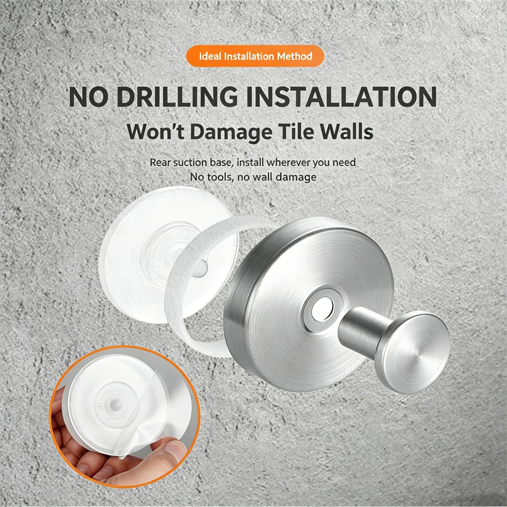 1/4pcs Vacuum Suction Cup Hooks Punch Free Bath Sucker Hook Wall Hook Hanger Glass Kitchen Bathroom Hooks for Towel Handbag