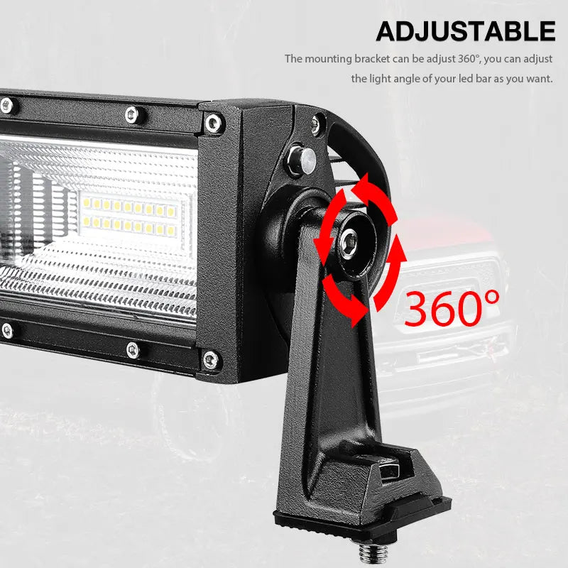 LED Light Bar Side Mounting Bracket Head Foglamp Mount Bracket Holder Bracket For Jeep 4x4 4WD Truck Offroad Car ATV UTV Tractor