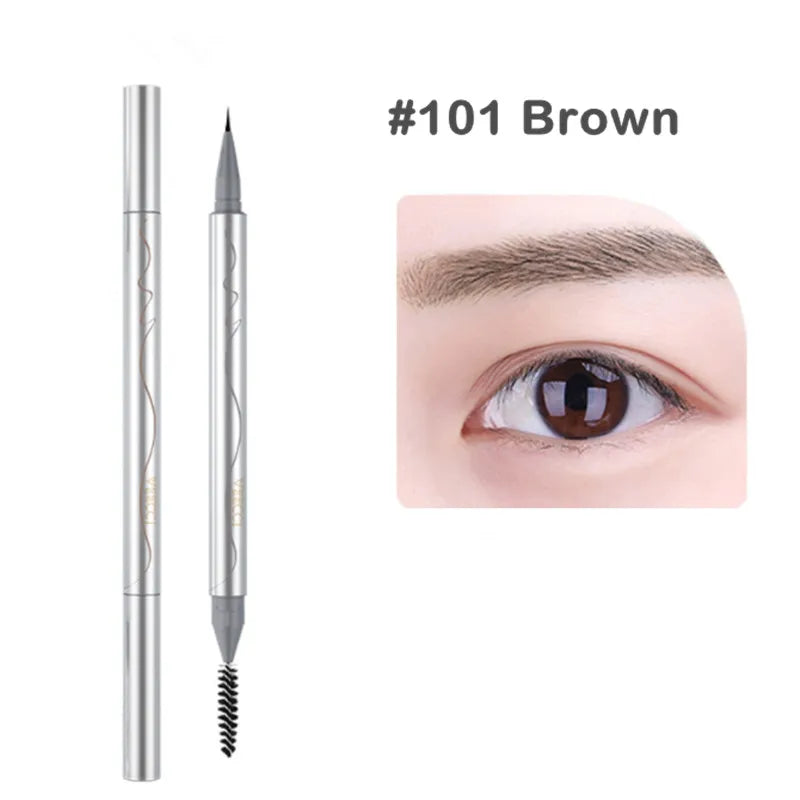 Veecci Water Eyebrow Pencil Draw Eyeliner Lying Silkworm Under Eyelash Pen Waterproof Ultra Fine Eye Brow Makeup Pen